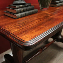 Load image into Gallery viewer, Antique English Sofa Table, Hall Table or Console Table, Rosewood, Tapered Pedestals. B12183
