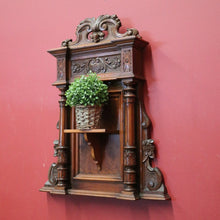 Load image into Gallery viewer, x SOLD Antique French Statue Holder or Water Font Shelf, Home Worship Wall Plaque. B12199
