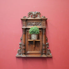 Load image into Gallery viewer, x SOLD Antique French Statue Holder or Water Font Shelf, Home Worship Wall Plaque. B12199
