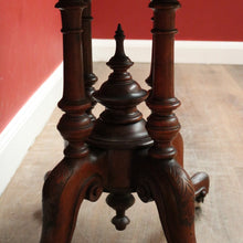 Load image into Gallery viewer, Antique English Side Table, Lamp or Hall Table, Birdcage Base, Burr Walnut. B12184
