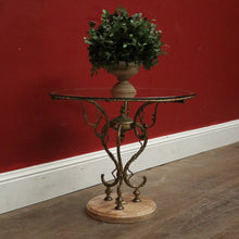 Load image into Gallery viewer, A Mid-century Lamp or Side Table, Glass, Brass and Marble Tri-leg Pedestal Base. B12185
