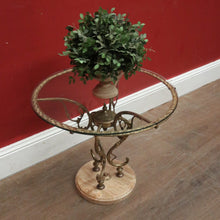 Load image into Gallery viewer, A Mid-century Lamp or Side Table, Glass, Brass and Marble Tri-leg Pedestal Base. B12185
