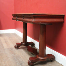 Load image into Gallery viewer, Antique English Mahogany Two Drawer Hall Table or Sofa, Side Table. B12203
