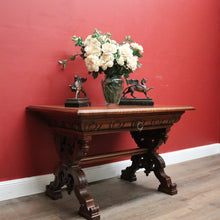 Load image into Gallery viewer, Antique French Walnut Desk or Hall, Sofa, Side Table with a Drawer, Paris France. B12204
