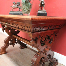 Load image into Gallery viewer, Antique French Walnut Desk or Hall, Sofa, Side Table with a Drawer, Paris France. B12204
