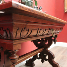 Load image into Gallery viewer, Antique French Walnut Desk or Hall, Sofa, Side Table with a Drawer, Paris France. B12204
