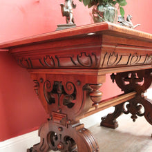 Load image into Gallery viewer, Antique French Walnut Desk or Hall, Sofa, Side Table with a Drawer, Paris France. B12204
