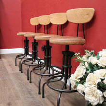 Load image into Gallery viewer, A Set of Four Vintage Designer Bar Stools or Breakfast Bar Stools. B12210
