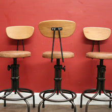 Load image into Gallery viewer, A Set of Four Vintage Designer Bar Stools or Breakfast Bar Stools. B12210
