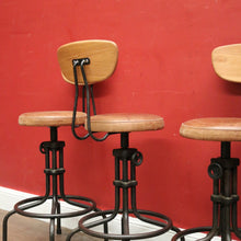 Load image into Gallery viewer, A Set of Four Vintage Designer Bar Stools or Breakfast Bar Stools. B12210
