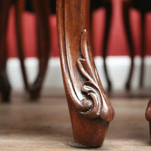 Load image into Gallery viewer, Set of Eight Antique English Mahogany and Fabric Dining or Kitchen Chairs. B12207
