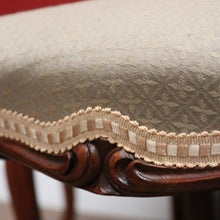 Load image into Gallery viewer, Set of Eight Antique English Mahogany and Fabric Dining or Kitchen Chairs. B12207
