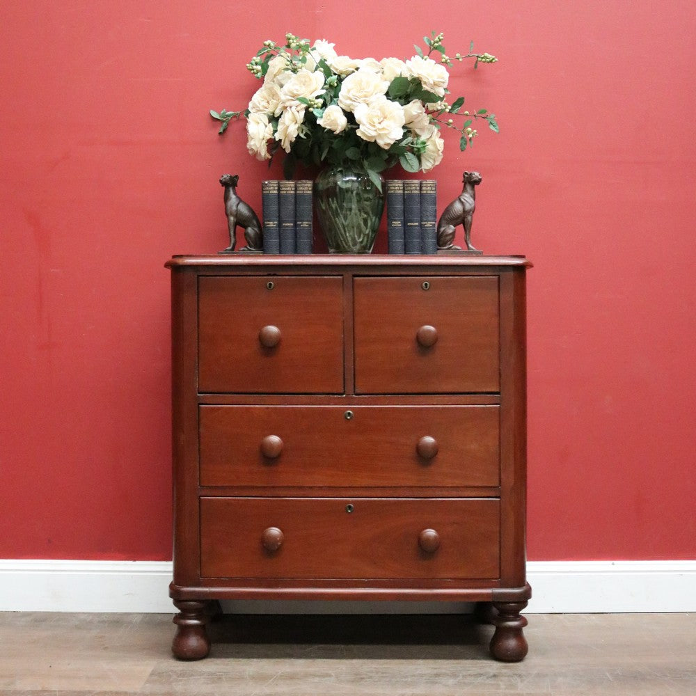 An Antiques Australian Cedar Chest of Drawers, or Four-drawer Chest. B12208