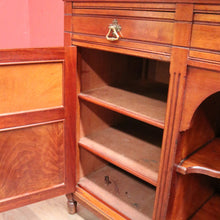 Load image into Gallery viewer, Antique Australian Cedar Sideboard with Mirror Back and Storage Below. B12209
