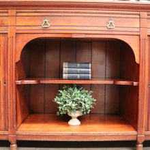 Load image into Gallery viewer, Antique Australian Cedar Sideboard with Mirror Back and Storage Below. B12209
