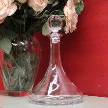 Load image into Gallery viewer, Bohemia Crystal - &quot;Blank Ship&quot; Decanter. Wine Decanter with Stopper. B12217
