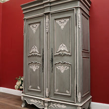 Load image into Gallery viewer, French Grey and White Hand-painted Storage Cabinet, Linen Press or Pantry. B12211
