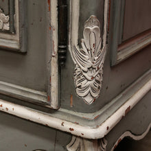 Load image into Gallery viewer, French Grey and White Hand-painted Storage Cabinet, Linen Press or Pantry. B12211
