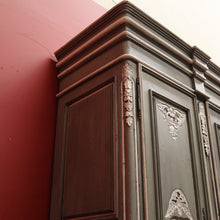 Load image into Gallery viewer, French Grey and White Hand-painted Storage Cabinet, Linen Press or Pantry. B12211
