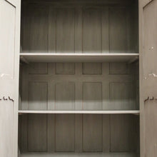 Load image into Gallery viewer, French Grey and White Hand-painted Storage Cabinet, Linen Press or Pantry. B12211
