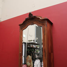 Load image into Gallery viewer, Antique French Walnut and Bevelled Glass Mirror Door Linen Press or Storage Cabinet. B12218
