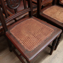 Load image into Gallery viewer, Antique Australian Cedar Dining Chairs or Kitchen Chairs including carvers. B12225
