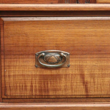 Load image into Gallery viewer, Antique Australian Blackwood and Bevelled Mirror Wardrobe, Cloak Cupboard or Hall Cabinet. B12226
