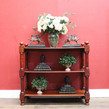 Load image into Gallery viewer, Antique Australian Cedar Three Tier Dumb Waiter or Server. Use as TV Stand. B12223
