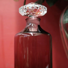 Load image into Gallery viewer, Purple coloured Bottle - Waterford Crystal - Ireland. Round Cylinder Vodka or Whiskey Decanter and Stopper. B12219
