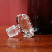 Load image into Gallery viewer, Purple coloured Bottle - Waterford Crystal - Ireland. Round Cylinder Vodka or Whiskey Decanter and Stopper. B12219
