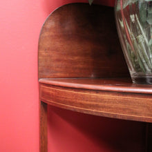 Load image into Gallery viewer, Antique English Mahogany Georgian Corner Stand or Display Cabinet with a Drawer. B12231
