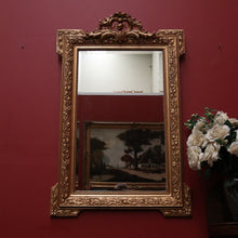 Load image into Gallery viewer, Antique French Wall Mirror with Bevelled Mirror and Gilt Floral Border Frame. B12156
