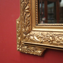 Load image into Gallery viewer, Antique French Wall Mirror with Bevelled Mirror and Gilt Floral Border Frame. B12156
