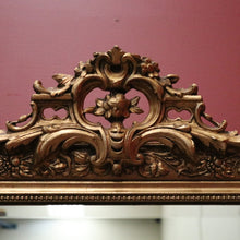 Load image into Gallery viewer, Antique French Wall Mirror with Bevelled Mirror and Gilt Floral Border Frame. B12156
