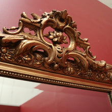 Load image into Gallery viewer, Antique French Wall Mirror with Bevelled Mirror and Gilt Floral Border Frame. B12156
