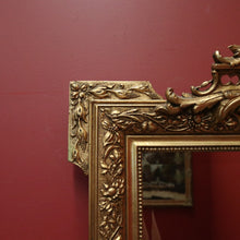 Load image into Gallery viewer, Antique French Wall Mirror with Bevelled Mirror and Gilt Floral Border Frame. B12156
