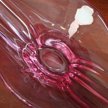 Load image into Gallery viewer, Mid-Century Val St Lambert &quot;Splash&quot; Vase - Art Glass Vase in Purple Tones. B12229
