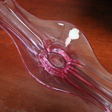 Load image into Gallery viewer, Mid-Century Val St Lambert &quot;Splash&quot; Vase - Art Glass Vase in Purple Tones. B12229
