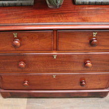 Load image into Gallery viewer, Antique English Mahogany Chest of Drawer, or Four Drawer Hall Cabinet or Cupboard. B12230
