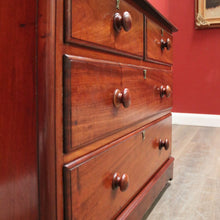 Load image into Gallery viewer, Antique English Mahogany Chest of Drawer, or Four Drawer Hall Cabinet or Cupboard. B12230
