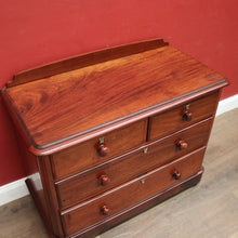 Load image into Gallery viewer, Antique English Mahogany Chest of Drawer, or Four Drawer Hall Cabinet or Cupboard. B12230
