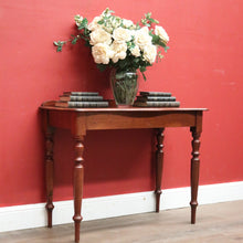 Load image into Gallery viewer, Antique Australian Cedar Hall Table or Safa Side Table with Turned Legs. B12248
