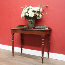 Load image into Gallery viewer, Antique Australian Cedar Hall Table or Safa Side Table with Turned Legs. B12248
