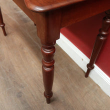 Load image into Gallery viewer, Antique Australian Cedar Hall Table or Safa Side Table with Turned Legs. B12248
