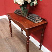 Load image into Gallery viewer, Antique Australian Cedar Hall Table or Safa Side Table with Turned Legs. B12248
