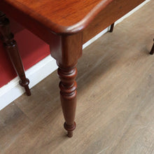 Load image into Gallery viewer, Antique Australian Cedar Hall Table or Safa Side Table with Turned Legs. B12248
