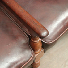 Load image into Gallery viewer, Antique Australian Cedar Court House Seats Chair, Leather Button Back, Seat or Bench. B12247
