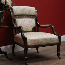 Load image into Gallery viewer, Antique French Armchair, Inlay to the timber. Suitable for the Hall, Bedroom or Living. B12240
