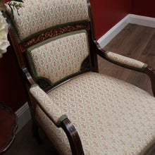 Load image into Gallery viewer, Antique French Armchair, Inlay to the timber. Suitable for the Hall, Bedroom or Living. B12240
