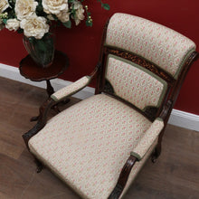 Load image into Gallery viewer, Antique French Armchair, Inlay to the timber. Suitable for the Hall, Bedroom or Living. B12240
